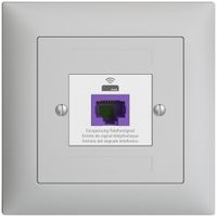 Presa ritorno INC EDIZIOdue FMI 1×RJ45 p.Swisscom VoIP, 8 poli UTP grigio chiaro