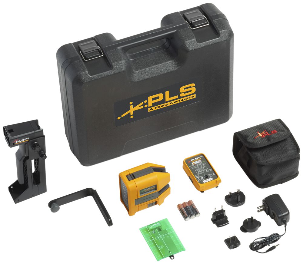 Livello laser a croce Fluke-PLS 180G RBP KIT 15m ≥3h verde 525nm