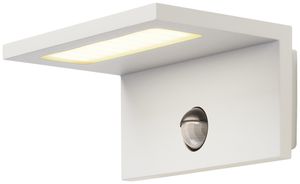 LED-Wandleuchte SLV SENSOR WL 9.8W 560lm 3000K IP44 100° 170×86×135mm weiss
