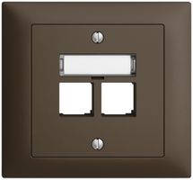 Kit de montage INC S-One EDIZIOdue FKE pour 2×RJ45 droite, coffee
