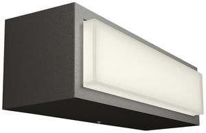 LED-Wandleuchte Philips Stratosphere 3.8W 800lm 827 IP44 direkt anthrazit