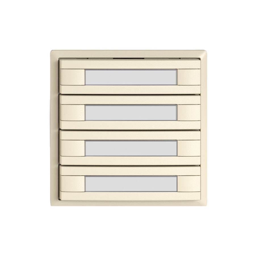 Pulsante KNX RGB EDIZIO.liv SNAPFIX® sensore temp.s.LED targ.8× com.1T cr