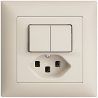 UP-Kombination 1/3+3/1L+T23 16A EDIZIOdue crema