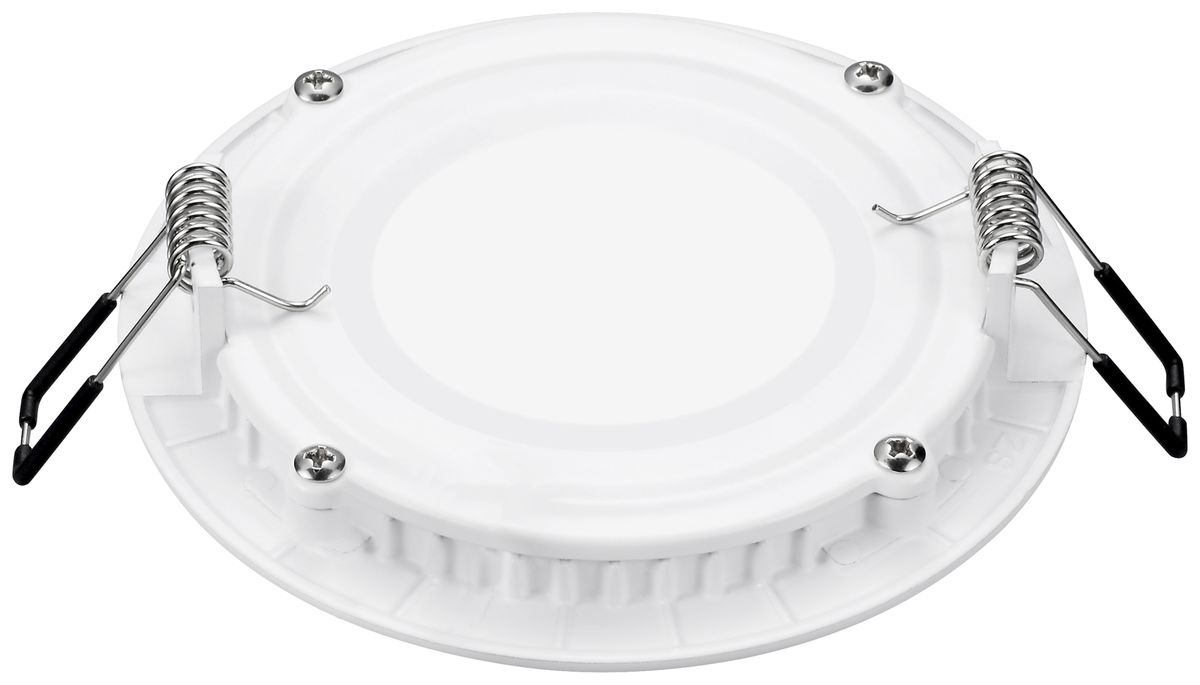 Downlight LED Sylvania Flat 108 7W 550lm 3000K IP44 120° VAR 120mm blanc