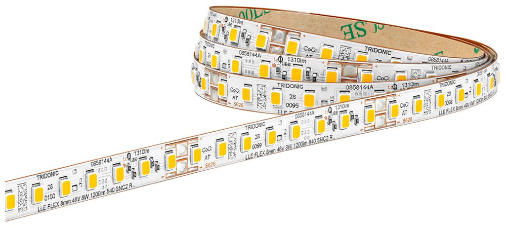 LED-Lichtband Tridonic LLE FLEX SNC2 45…51V 20W/m 3100lm/m 3000K 10m