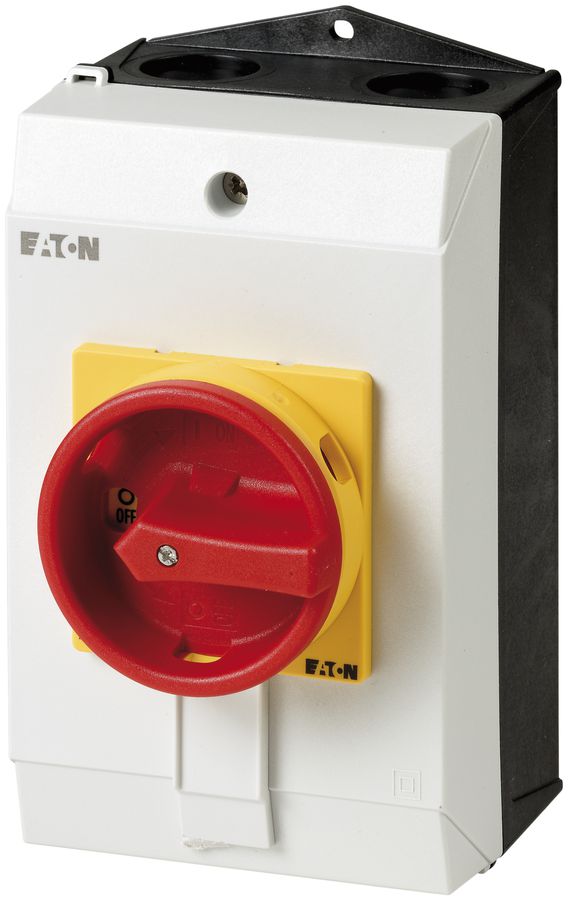 Interruttore di sicurezza ETN 0/3L 1Ch/R 25A maniglia rosso/giallo