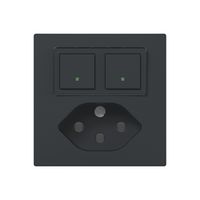 Combinazione ABB Sidus E sensor/attuatore free@home antracite