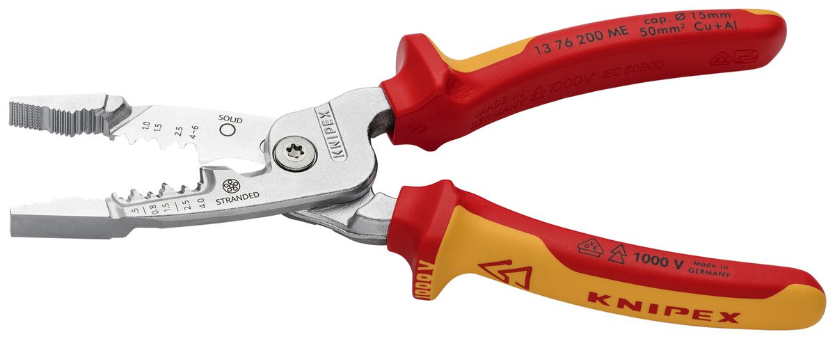 Pinza spelafili KNIPEX WireStripper VDE 0.5…6mm² 200mm