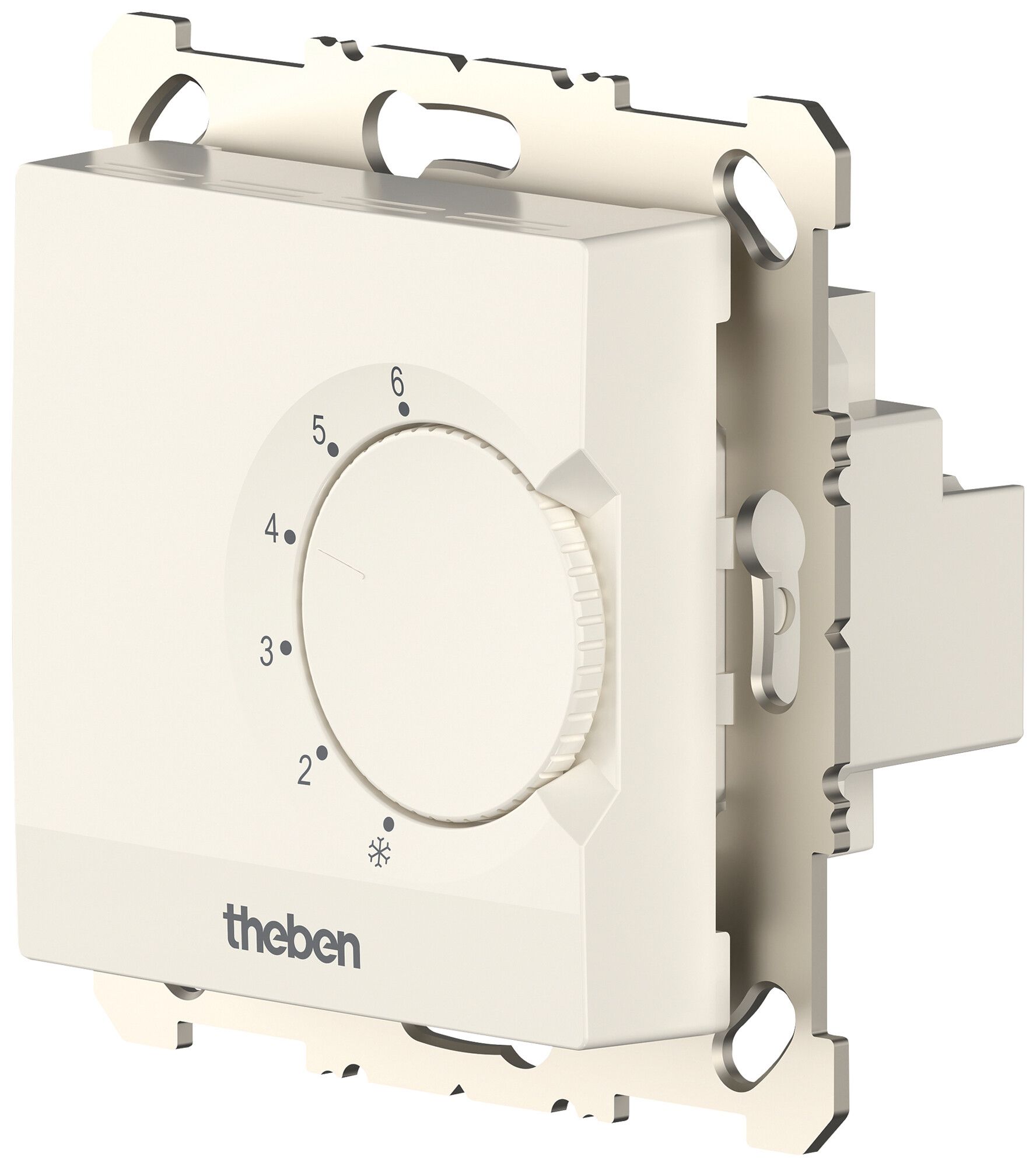 Thermostat d'ambiance ENC Theben RAMSES 741 S 230V AC 5…30°C 10A 71×71mm blanc