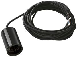 Pendelleuchte SLV FITU E27 50W mit Kabel 5m rund IP20 schwarz