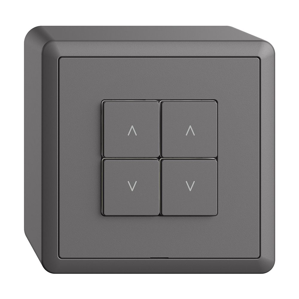 Interruttore tapparelle AP 2K/4T Edue Wiser grigio scuro