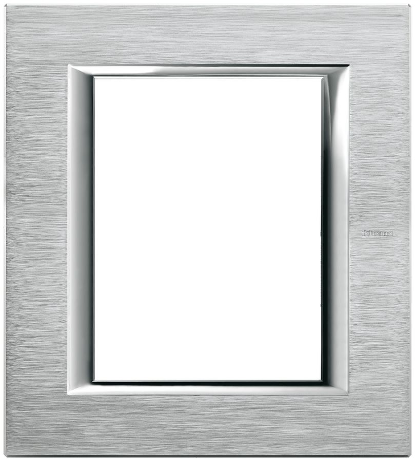 Cadre chrome brossé Al anod. Axolute 142×127mm