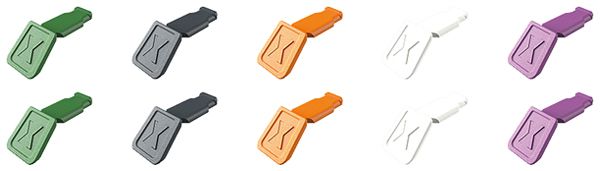 Clips KNIPEX ColorCode 10 pezzi i.miscela d.colo.2 per KNIPEXtend e Comfort 21mm