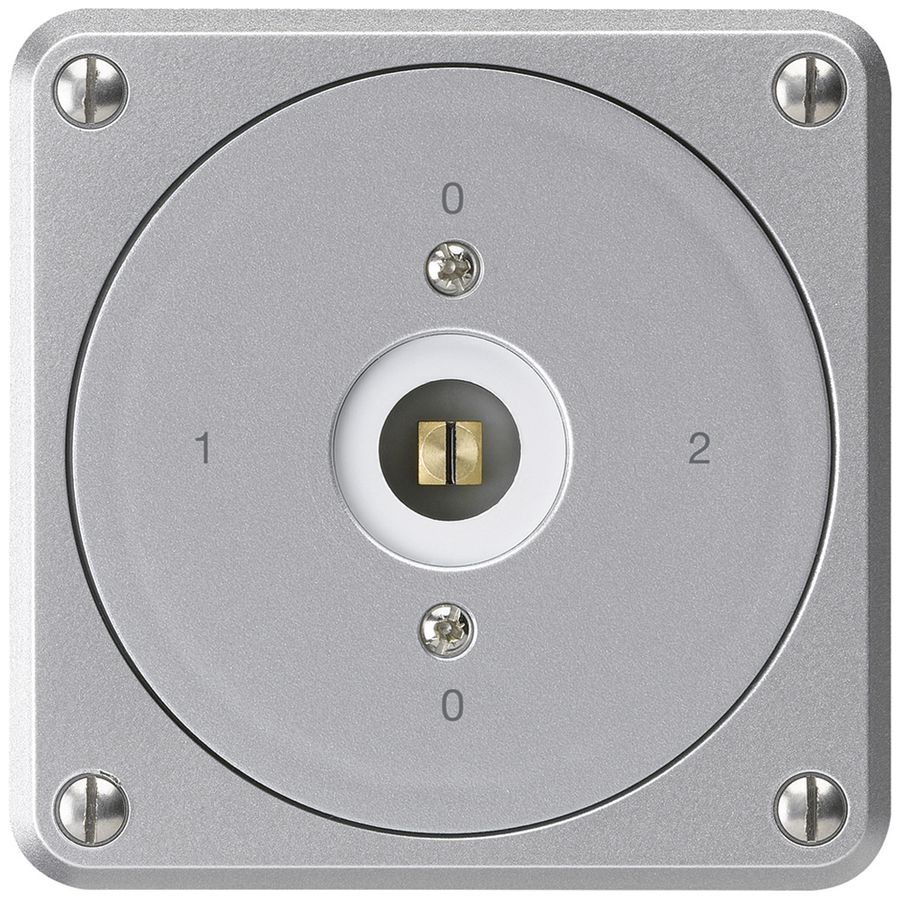 Interruttore a chiave quadrata INC robusto senza coperchio 2/1P alluminio combi