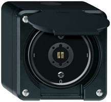 AP-Schlüsselschalter robusto Ausschalter 1-polig 16A 250V 86×86mm schwarz