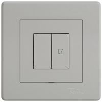 Interrupteur à poussoir ENC EDIZIO.liv Wiser SNAPFIX® 1 scène 2 touches WLAN grc