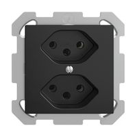 Prise ENC EDIZIOdue 2×T13 noir