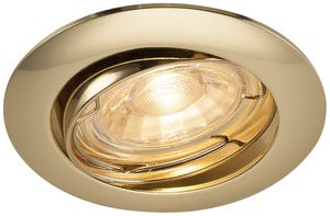 Plafoniera INS SLV PIKA QPAR51, GU10 orientabile IP20 ottone