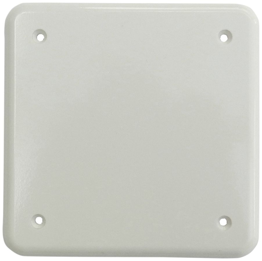 Abdeckplatte II 4-Befestigungslöcher weiss