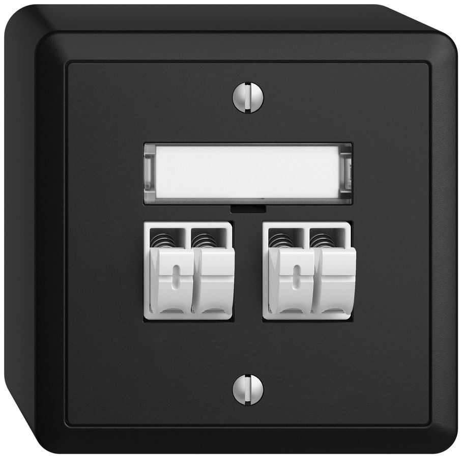 AP-Audiodose Push Type EDIZIOdue FX, 2×, Beschriftungsset, schwarz