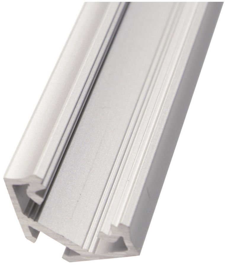 LED Eck-Montageschiene CASAMBI PR-2316-C2, 2000×17×17mm, 45°, eloxiert, silber
