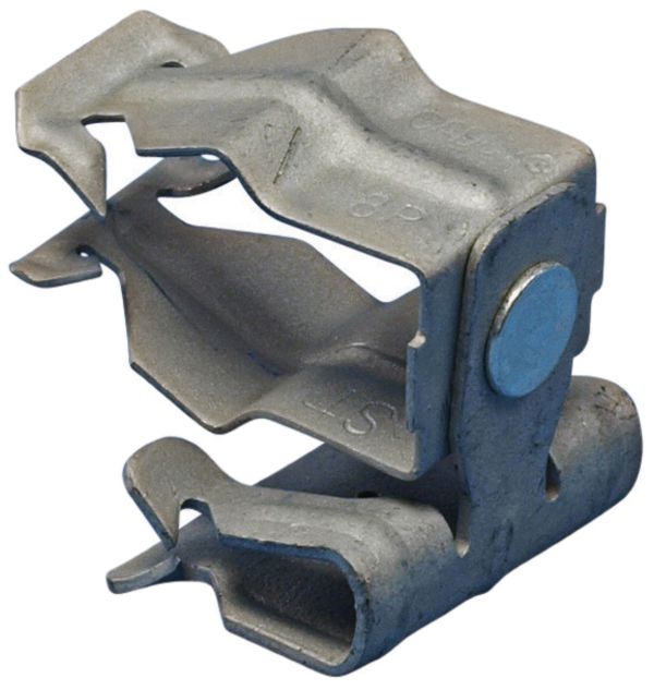 Graffa Caddy H-PIN per tubo Ø 18…22mm flangia 8…14mm, acciaio armonico ARMOUR