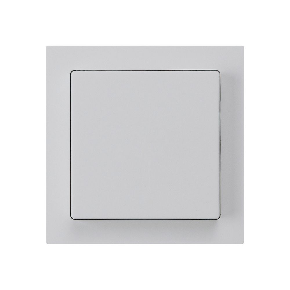 Frontset kallysto 60×60 hellgrau für Druckschalter/taster