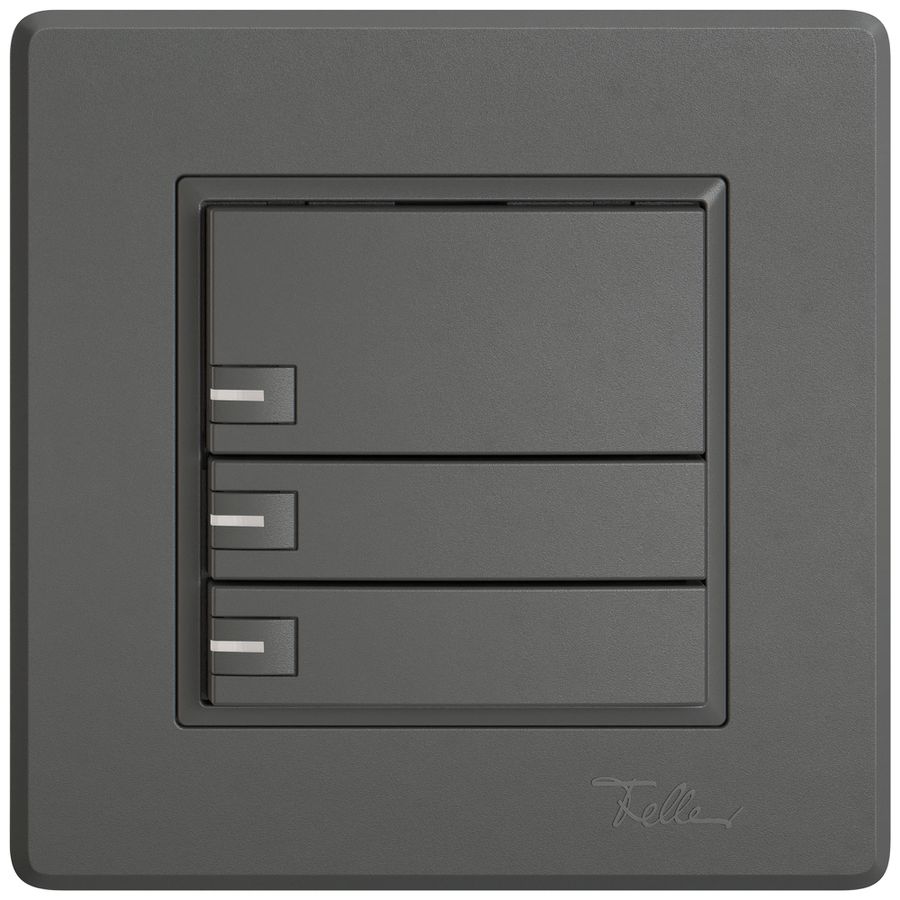 Pulsante universale INC EDIZIO.liv UNI SNAPFIX® 12…48V c.LED blu 3× com.1T grs