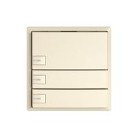 Pulsante universale EDIZIO.liv UNI SNAPFIX® 5…48V c.LED blu 3× com.1T cr