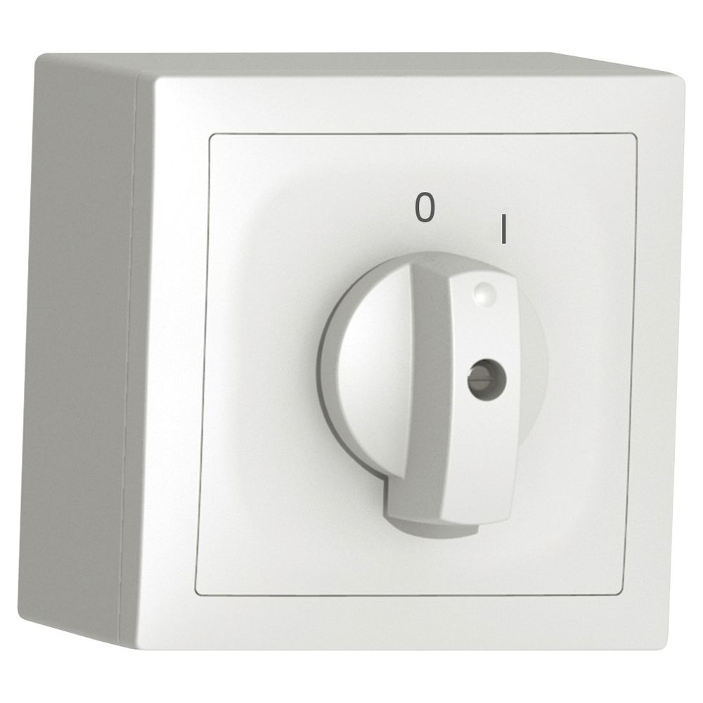 Pulsante rotativo AP SIDUS A 1c bianco