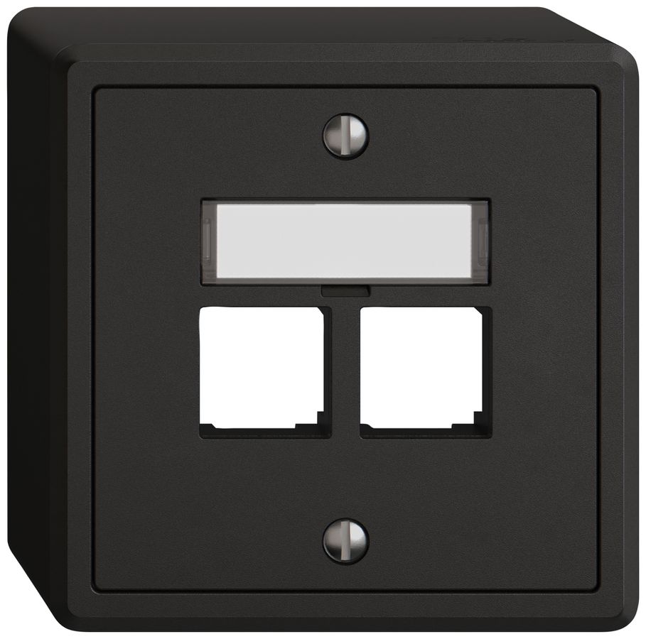 AP-Montageset EDIZIO.liv EASYNET S-One SNAPFIX® gerade 2×RJ45 sz