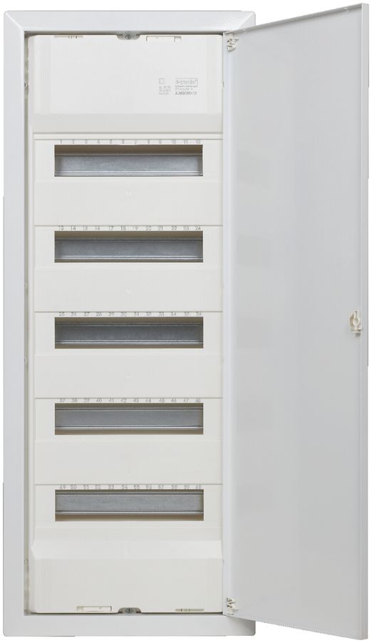 Distributeur de courant ENC JUMBO 5 rangées, 5×12UM, 5 rails, bornes div.