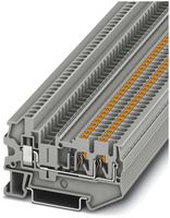 Morsetto di derivazione 0.14…4mm² Push-In/raccordo a vite grigio