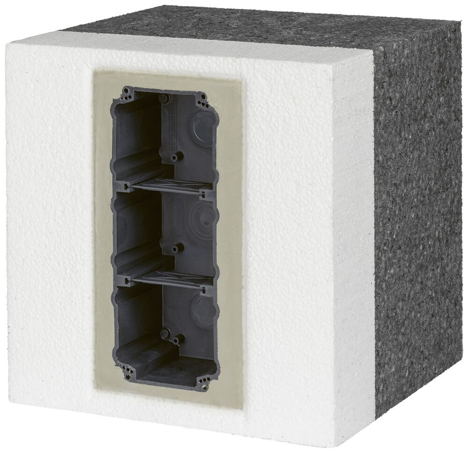 Geräteträger mit Einlasskasten Gr.I-I-I/E 160…200mm