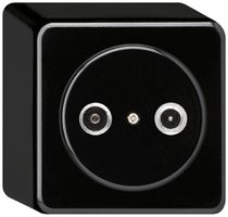 AP-Antennendose basico TV-R 19dB 2GHz schwarz