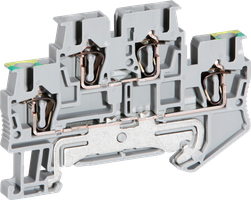 Morsetto di passaggio 0.08…4mm² grigio STTB 2.5-PE/L