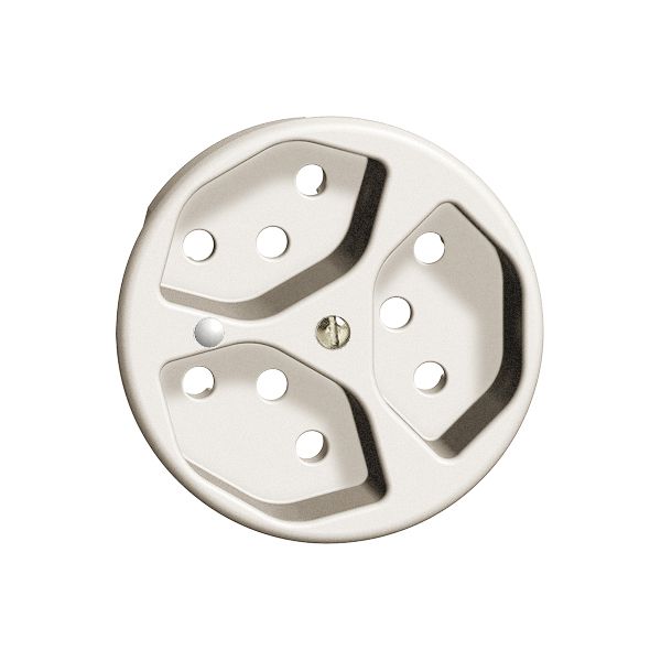 Frontscheibe FH 3×T13 weiss Ø58mm mit Linse