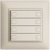 UP-Taster KNX 4-fach EDIZIOdue crema RGB ohne LED