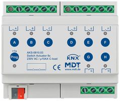 REG-Schaltaktor KNX MDT AKS-0810.03 8-Kan 10A 230VAC 6TE