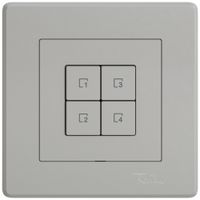 Commande pour poussoir scènes ENC EDIZIO.liv Wiser SNAPFIX® 4 scènes WLAN 4T grc