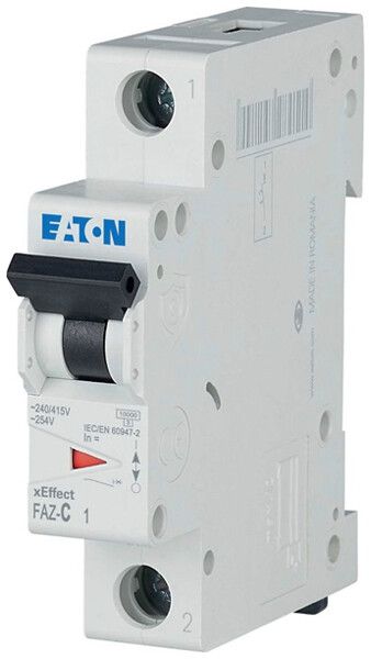 Disgiuntore Eaton FAZ-C2/1 1P 230V C 2A 10kA 1UM