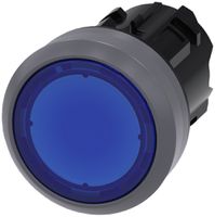 Leuchtdrucktaster Siemens SIRIUS ACT blau Metallfrontring