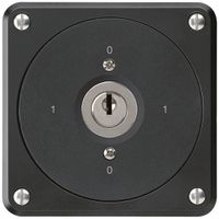 UP-Schlüsselschalter robusto ohne Klappdeckel 0/2P schwarz für Kombination