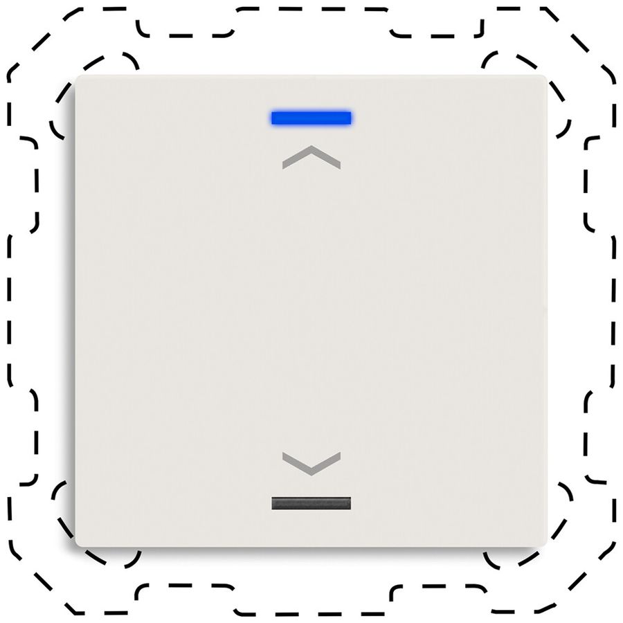 EB-Taster KNX RGBW MDT BE-TAL600111.A1 1T/2B weiss matt "Jalousie"