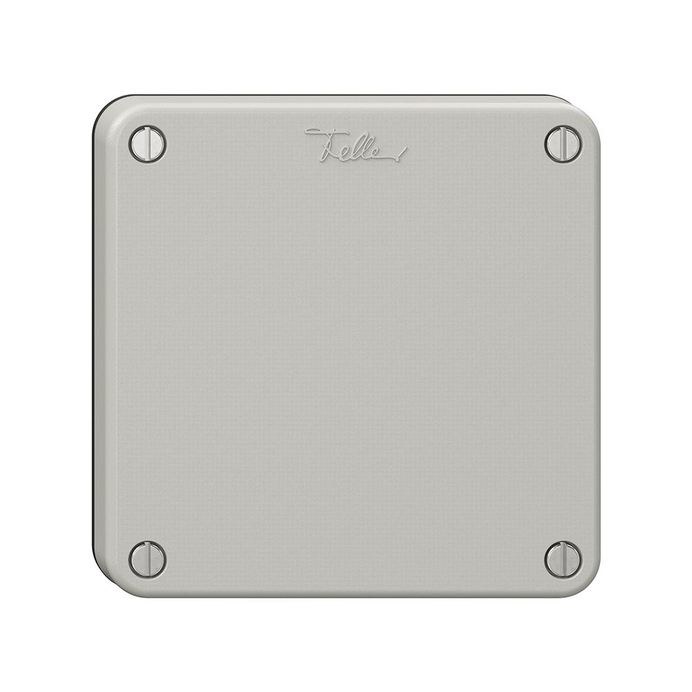 Blinddeckel NEVO, mit schwarzer Dichtung, lichtgrau