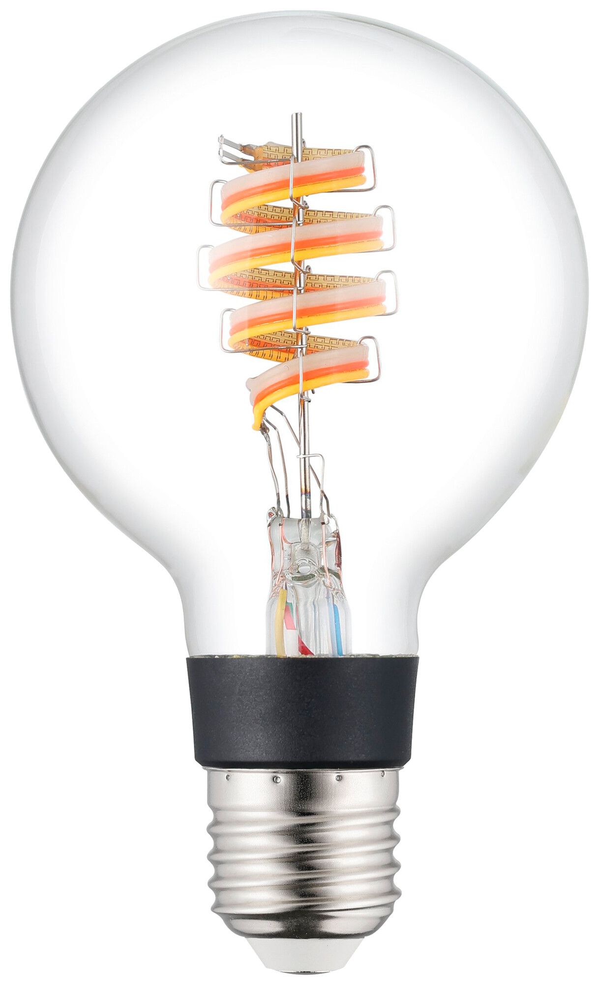 LED-Lampe Eglo CONNECT.Z E27 7.5W 3000K G80 klar RGBW Bt/BLE DIM Ø80mm