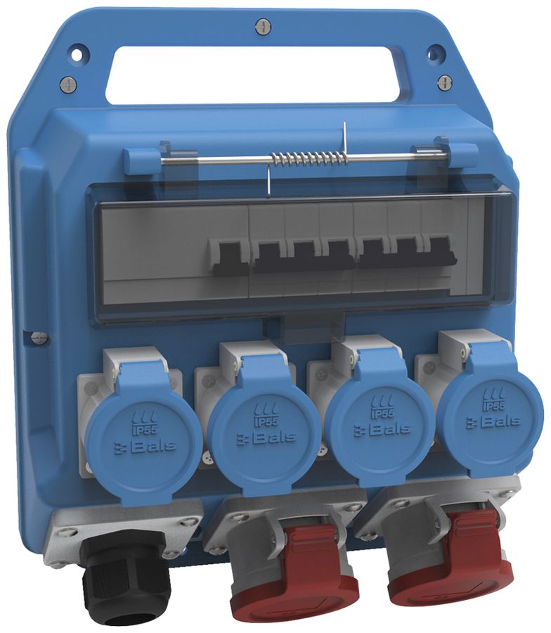Stromverteiler Bals EVKB 12-23/40A 4×T23 2×CEE16 1×FI 2×LS