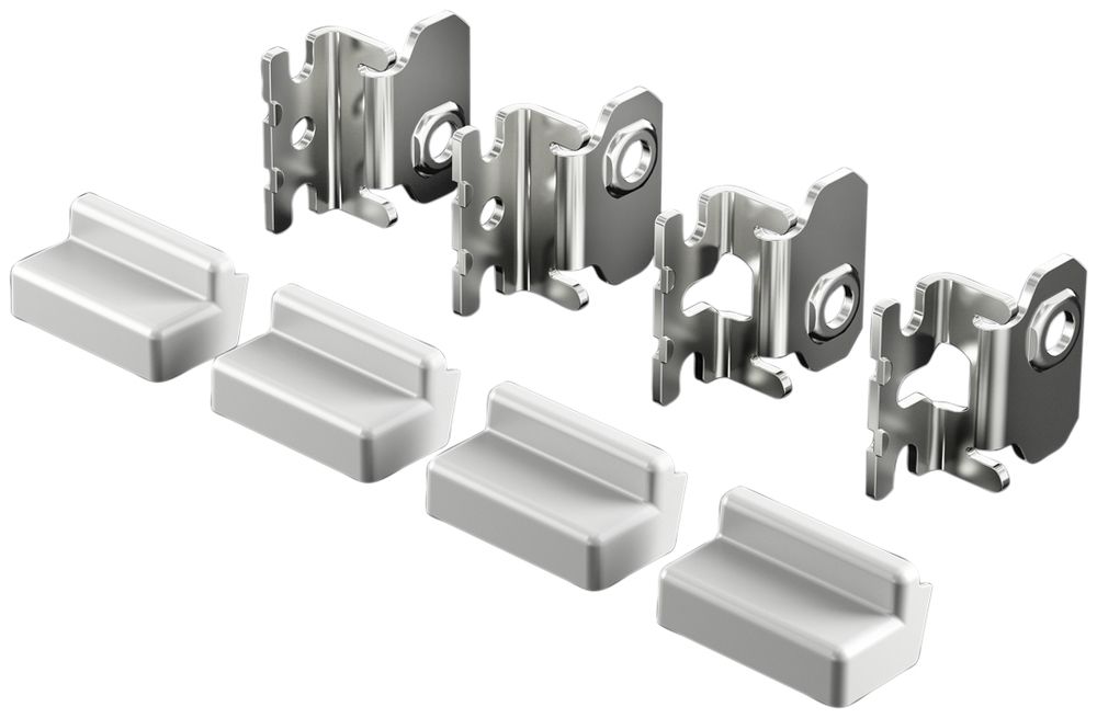 Fixation murale Rittal AX, pour AX/KX, D=20mm, acier fin V4A