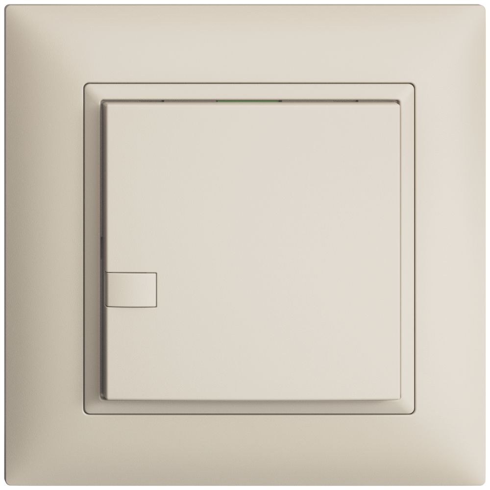 Poussoir ENC KNX 1× EDIZIOdue crema RGB sans LED