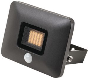 LED-Strahler SG Flom Mini PIR 10W 1060lm 830 IP65 100° 120×95mm anthrazit